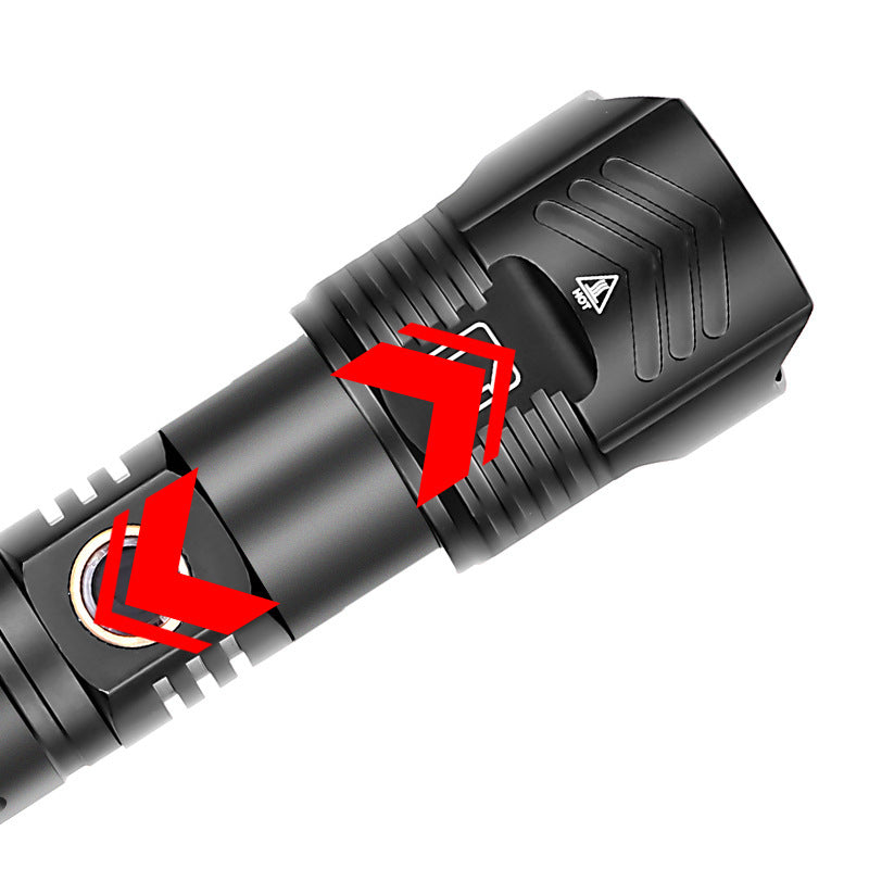 Xhp90 Usb Zoom Xhp99 Outdoor Lighting Glare Flashlight